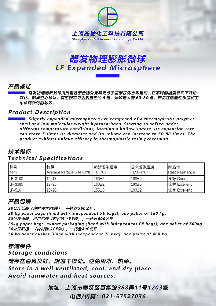 略發物理膨脹微球